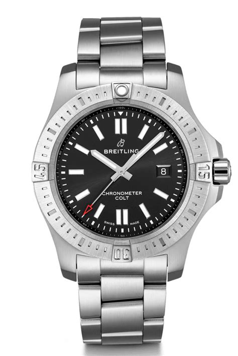 breitling colt blacksteel price|new breitling colt 44 price.